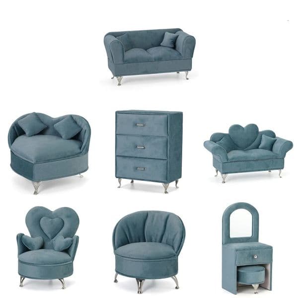 Architecture/DIY House 1/6 Bjd Blyth Doll Furniture Sofa Bjd Doll House Accessories Sofa Couch Acessory Jewelry Organizer Box Gift for Women Girls 231122