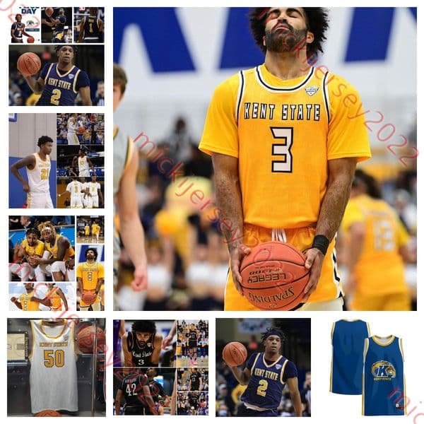 Kent State Golden Flashes Basketball Jersey Julius Rollins VonCameron Davis Malique Jacobs Sincere Carry Chris Payton Brendon Moss Stitched Kent State Jerseys