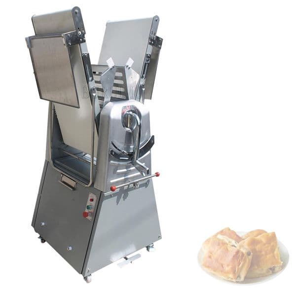 Automatic Bread Croissant Dough Sheeter Puff Pastry Shortening Machine Table Type Folding Bakery Compaction Equipment
