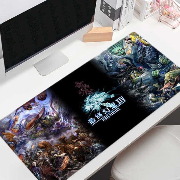 Mouse Pads Wrist Rests Large Mouse Pad Gamer Final Fantasy XIV Gaming Mousepad Company Keyboard Mouse Mats Carpet Computer AntiSlip Table Desk Mat L260524Z77W