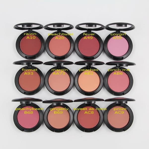 Designer Makeup Face Blusher Sheertone Blush 12 Colors Long-Lasting Natural Easy To Wear Mmirrors luxe No Brush 6G Luxury Make Up Compact Powder