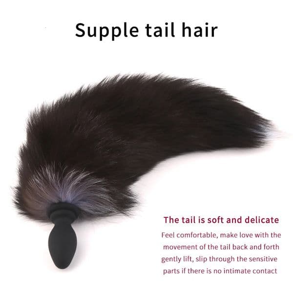 Vibrators Anal Vibrator With Fox Tail Dildo Plug Remote Control Anus Dilator For Women Adult Cosplay Accessories Vibrating Butt 231124