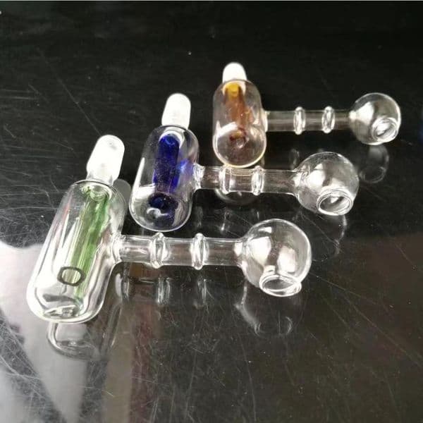 Glass Pipes Smoking Manufacture Hand-blown hookah Double layer filtered direct fryer (1)