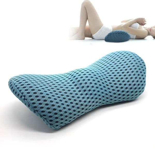 Pillow Breathable Memory Cotton Physiotherapy Lumbar Pillow Waist for Car Seat Back Pain Support Cushion Bed Sofa Office Sleep Pillows 231129