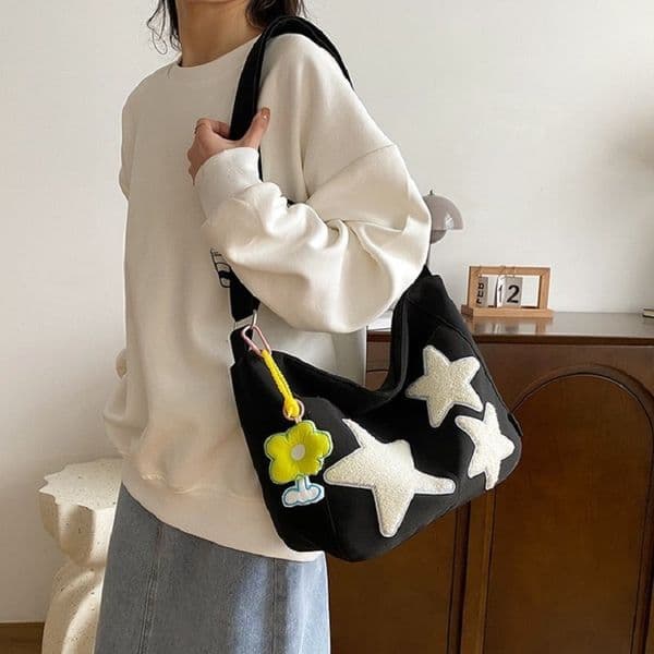 NEW Evening Bags Cute Five pointed Star Messenger Tote Leisure Backpack Large Capacity Shoulder Bag Schoolbag Women s bag original design