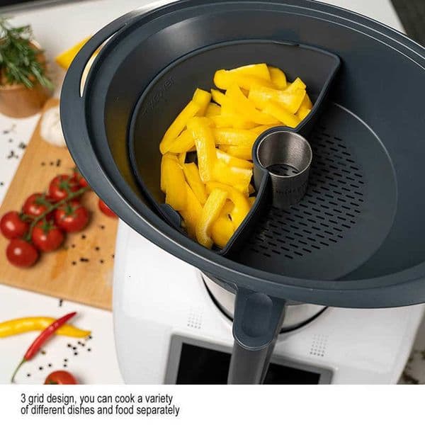 Other Kitchen Tools Cooking Tool Chamber Divider Non Stick Silicone 304 Stainless Steel for Vorwerk Thermomix TM5 TM6 M31 Kichen Accessories 230201