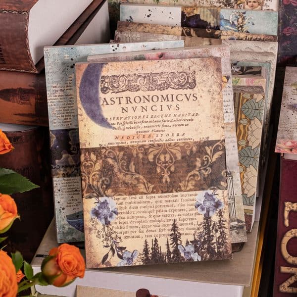 Decorative Objects Figurines Vintage Retro Rumors Of Flowers Memo Pad Material Deco Paper Journal Scrapbooking Notepad Wholesale 230204