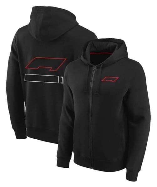 Motorcycle Gear Motorcycle Gear Formula 1 Iconic Lightweight Jacket Black F1 Ride Zip Hoodie Men's Fashion Street Sweatshirt ride gear Women Sport Long Sleeve J