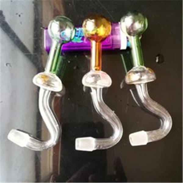 Classic Mushroom Curved Pan ,Wholesale Bongs Oil Burner Pipes Water Pipes Glass Pipe Oil Rigs Smoking