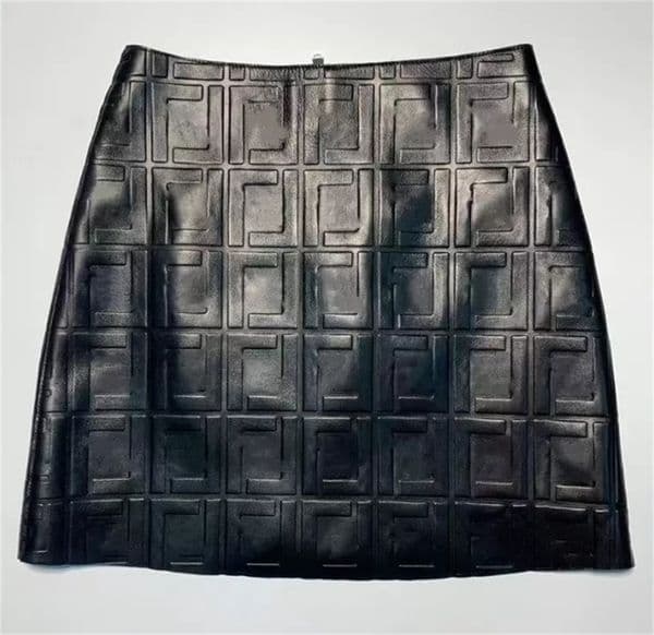 Fashion Womens PU Leather Skirts Summer Shorts Designer Gentleman Side Pockets Black Pocket Tonal Drawcord Short Pants
