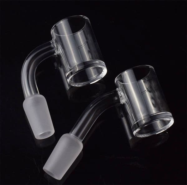 Hookahs 10mm 14mm 18mm Quartz Banger Flat top 5mm thick Bottom Nail 45 90 Degrees for Dab Rig Glass Bongs