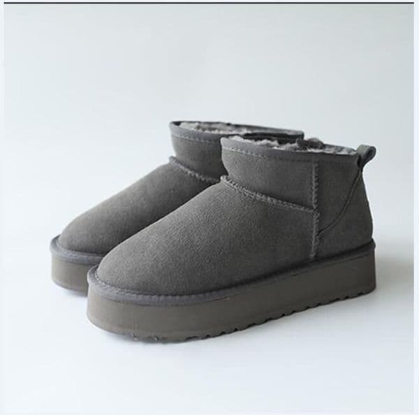 Australia Mini Platform Boots Designer Woman Thick Bottom Ankle Warm Fur Snow Boot Australian Fluffy Fuzz Mule Tazz Slippers luxury shoes