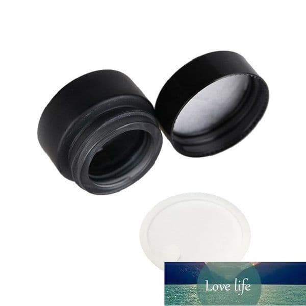 Black Frosted Glass Jars 5g to 100g Cosmetic Cream Bottle Travel Cosmetic Dispenser Jar with inner PP Cover