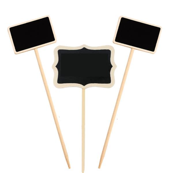 Garden Supplies Wood Chalkboard Plant Tag Garden Markers Florist Flower Price Tags Home Wedding Party Decorative Signs XBJK2302