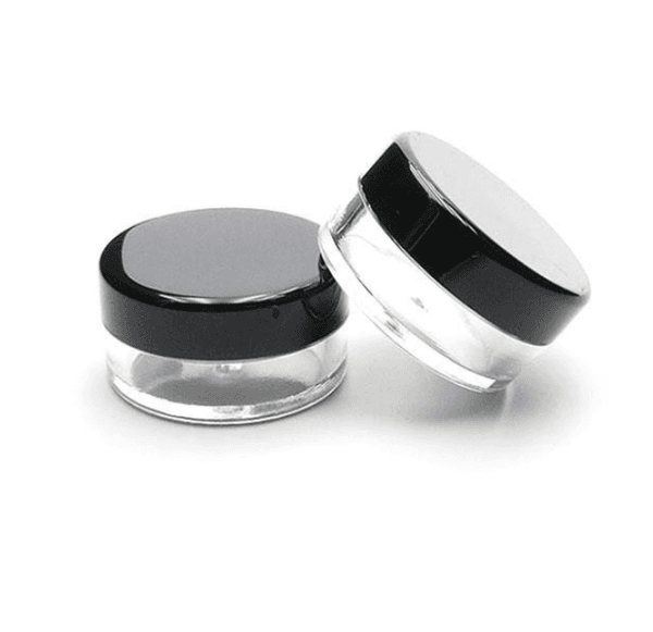 Wholesale Jars Cosmetic Sample Empty Container 5ML Plastic Round Pot Screw Cap Lid Small Tiny 5G Bottle for Make Up Eye Shadow Nails 1 3 5 10 20 30 Gram