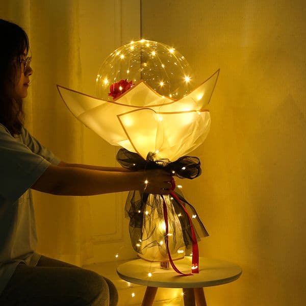 Multicolor color Led Balloons Novelty Lighting Bobo Ball Wedding Balloon Support Backdrop Decorations Light Baloon Weddings Night Partys friend gift usalight