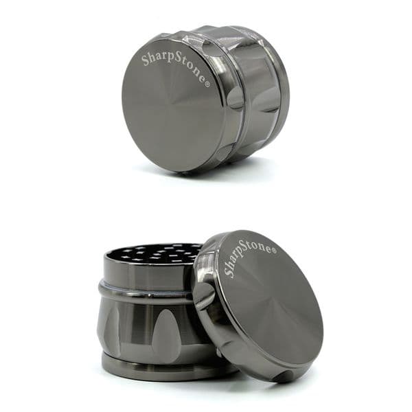 Sharpstone Grinders Crusher Smoke Miller Metal Herb 55mm Concave 4 Layer Zinc Alloy Diamond
