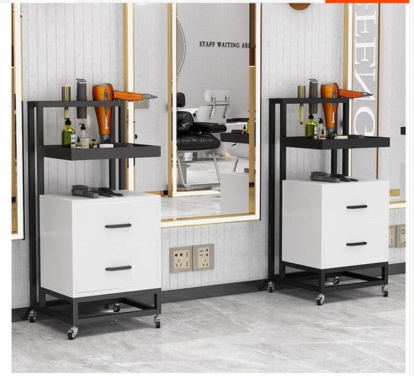 Hairdresser cabinet special table hair cutting rack barbershop ironing and dyeing tool car furniture salon cart