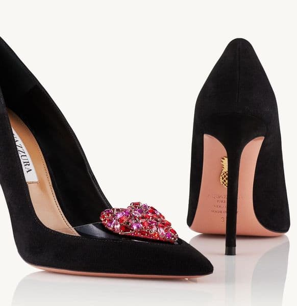 Summer Popular Women Love Me Sandals Shoes Luxurious Brand Aquazzus Pumps Heart Jeweled Embellishment Women Wedding,Party,Dress,Evening EU35-43