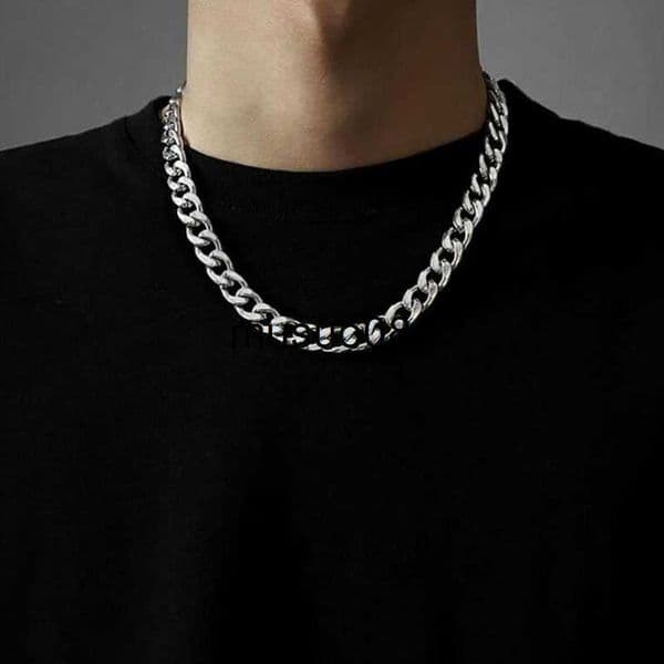 Pendant Necklaces Stainless Steel Chain Necklace Long Hip Hop for Women Men on The Neck Fashion Jewelry Gift Accessories Silver Color Choker J230601