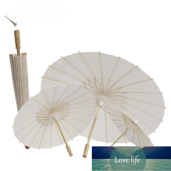 Celebration Decoration Bamboo Edge Craft Paper Umbrella Handmade Painting Blank Paper Umbrella Ancient Chinese Style Umbrella Decorative Umbrella