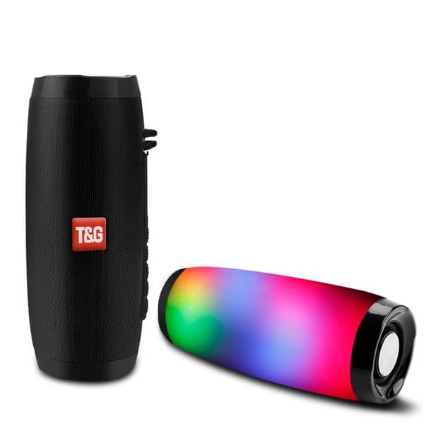 TG157 Portable LED Lamp Speaker Waterproof Fm Radio Wireless Bluetooth Speakers Boombox Mini Column Subwoofer Sound Box Mp3 USB Phone Computer Bass