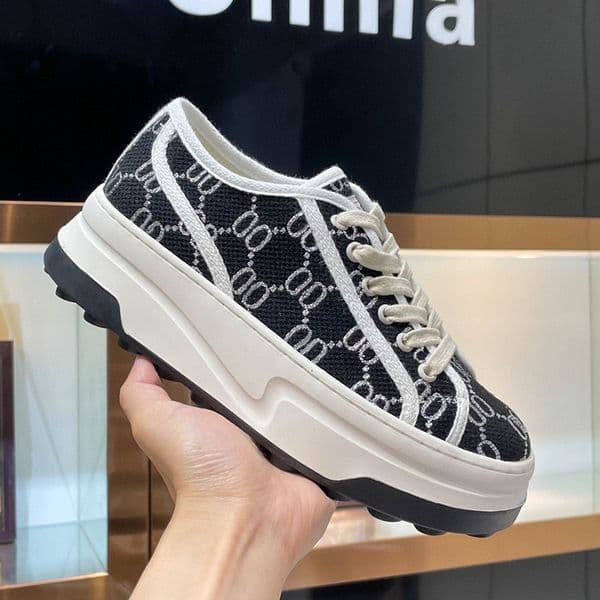 Trainer Designer Shoe Men Sneaker Platform Slide Purple Pink and Orange Stripe Printing Middle Help Designers Shoes 1977 Schuhe Woman Sneakers 397