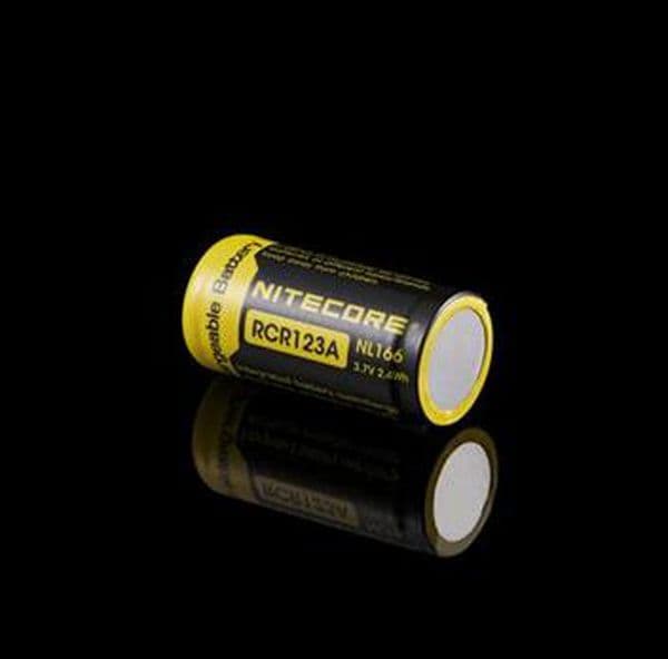 Authentic Nitecore NL166 RCR123A 16340 Lithium Battery 650mAh 3.7V Li-ion Rechargeable Batteries for Headlamp Flashlight LED Light Vs NL1665R