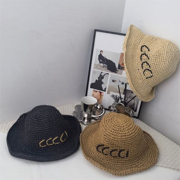 Designer Hat Designer Grass Braid Beach Womens Straw Hats Letters Summer Bucket Hat Foldable Good Quality Fashion Cap dandy hat Men Free Ship