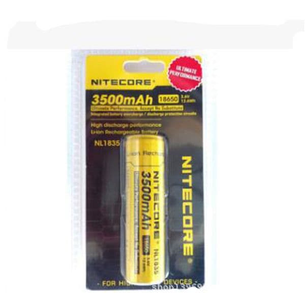 100% Original Nitecore NL1835 NL1835HP 18650 Lithium Battery 3500mAh 8A 3.7V Li-ion Rechargeable Batteries for Headlamp Flashlight LED Light