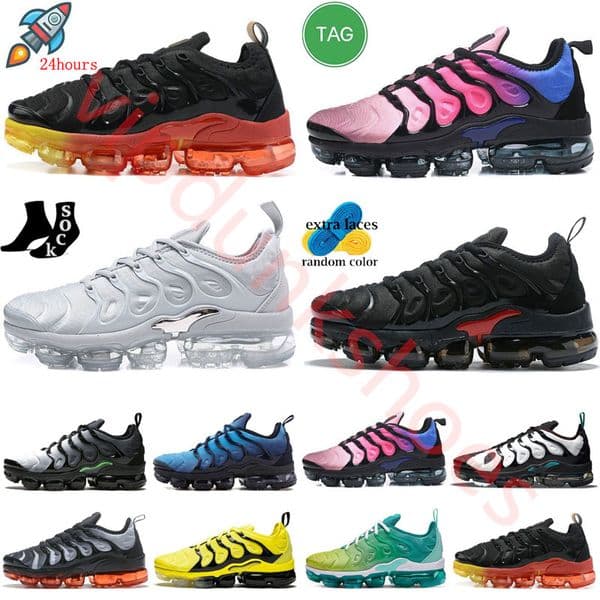 Quality Discount men Sneakers Classic Tn Running Shoes Wolf Grey Black Silver Noble Red White Sports Trainer Women Surface Breathable outdoor casual sneakrs