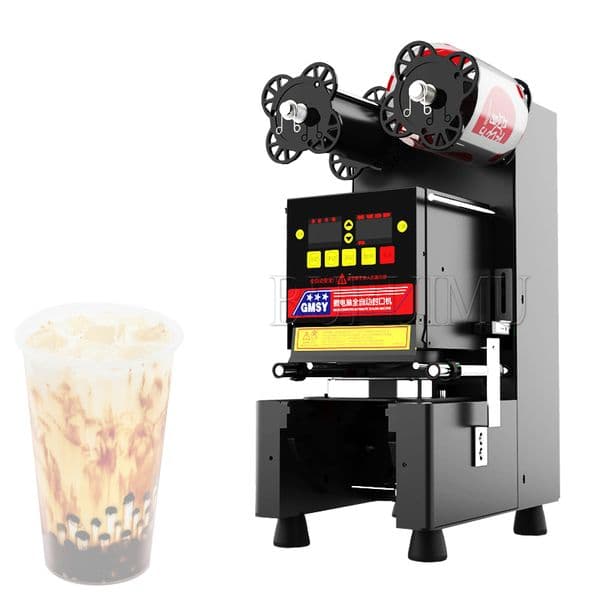 Commercial Cup Sealer Sealing Machine Full Automatic Bubble Tea Machine for 9.5/8.8 PP/PE/Paper Milk Tea Cup Boba Tea Machine