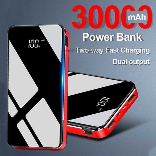 Free Customized LOGO Two-way Quick Charging Power Bank 20000mAh Portable Pocket HD Digital Display External Battery For iphone Xiaomi Huawei