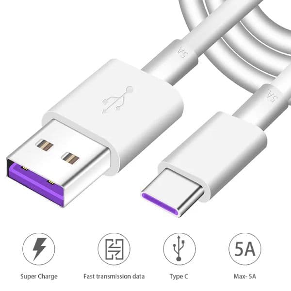 5A 6A 10A USB type c ultra fast data suitable for Android Huawei mobile phone charging cable wholesale