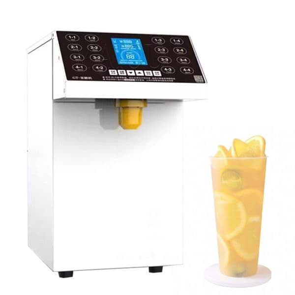 Electric Syrup Sugar Dispenser Levulose Quantifier Fructose Filling Machine Bubble Milk Tea Shop 16 Grid