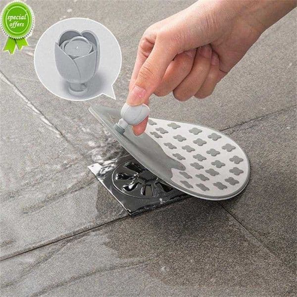 New Silicone Floor Drain Kitchen Sink Strainer Toilet Pad Bathroom Anti Odor Sewer Deodorant Cover Water Stoppe B2