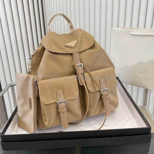 Backpack Style 23SS P Designer bag parachute large capacity backpack Western fashion daily collocation personality commuter backpack