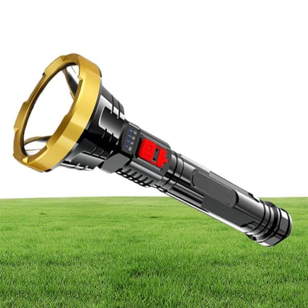Flashlights Torches 100000LM P700 Powerful LED Tactical Flash Light Long Range 1000m Torch Waterproof Camping Hand USB