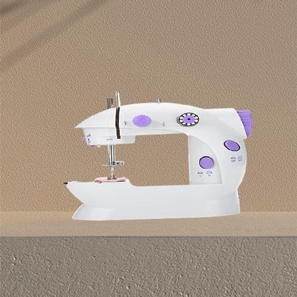Mini Handheld Pedal Sewing Machines Dual Speed Double Thread Multifunction Electric Automatic Tread Rewind Sewing Machine