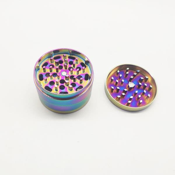 DPAG008 Smoking Rainbowl Color Dia. 50mm 4 parts zinc alloy grinders