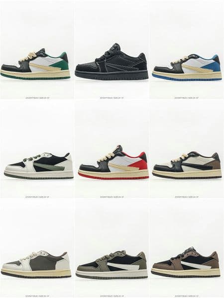 35color ARM vip 1 Low new arrive Kids Shoes Fashion shoes baby Running Shoes High quality Size 25-35 Fast Shipping