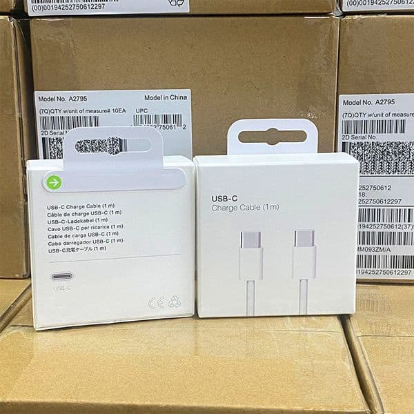 60W PD To USB Data cable For iPhone 15 Pro Max Plus Type C Fast Charging Cable With Box