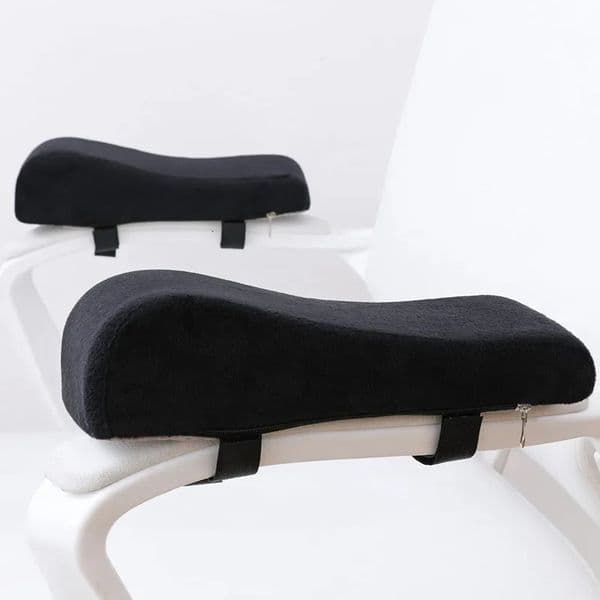 CushionDecorative Pillow 2Piece Chair Ergonomic Armrest Cushions Pressure Relief With Memory Foam Pads Of Plush Computer Arm 231009