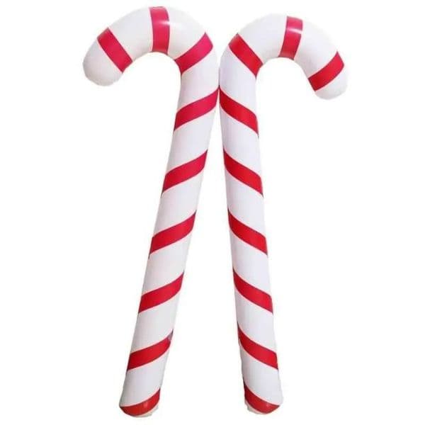 New Christmas Iatable Canes Classic Lightweight Hanging Decoration Lollipop Balloon Xmas Party Balloons Ornaments Adornment Gift 88Cm/35Inch S s