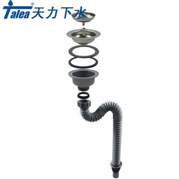 Drains Talea 114mm/110mm strainer single Drainpipe Kitchen Sink Waste Drain hose Drainage system deodorizing Kitchen Sink strainer hose 231013