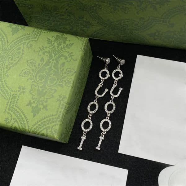 Women Designer Pendant Earrings Dangle Silver Hoop Earring Stud Luxury Womans Jewelry Fashion Pendants Earing G Ornament Ladies Jewellry 2310162D