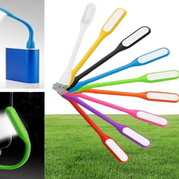 100 PCS Summer Flexible Foldable USB LED Lamp Power Bank Gadgets New Mini Creative USB Book Light for Computer Notebook 5V 12W Co