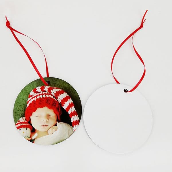 Ornament Blanks Sublimate Ceramic Pendant Bulk Sublimation Blank Products Sublimation Ornaments for Christmas Tree Decorations Supporting