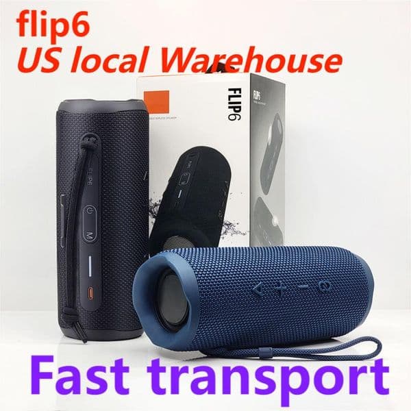 FLIP 6 Wireless Bluetooth Speaker Mini Portable IPX7 FLIP6 Waterproof Portable Speakers Outdoor Stereo Bass Music Track Independent TF Card 5 Colors Q260228