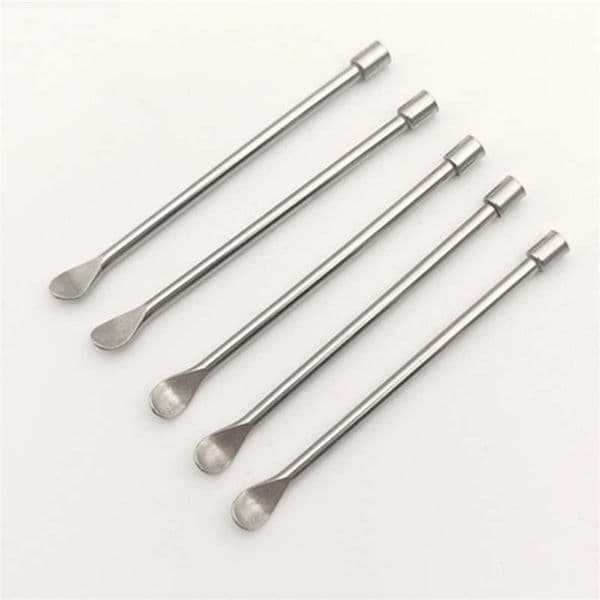 Stainless Steel Wax Dab Tools Spoon 60Mm Mini Metal Ear Pick Cleaner Smoking Accessories Cigarette Pipe Bong Tobacco Dry Herb Dabber Nail Concentrate Daber Banger B2